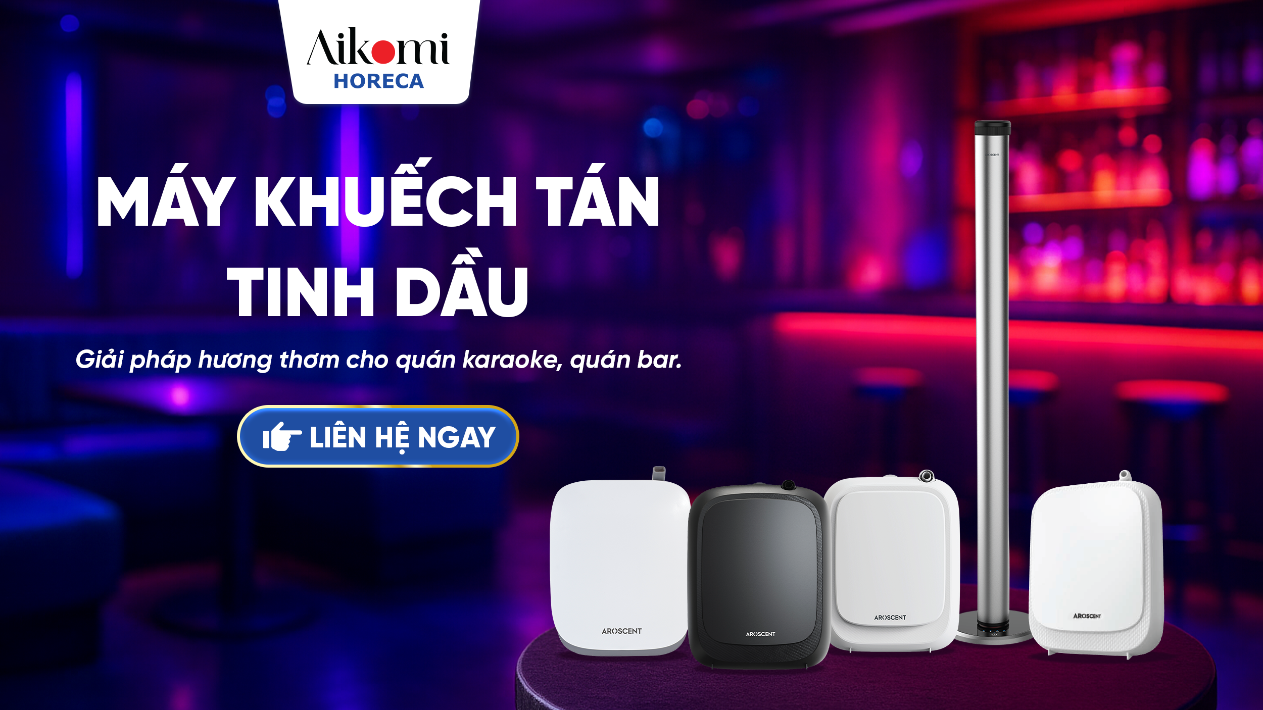 Máy khuếch tán tinh dầu cho Karaoke, KTV, quán Bar Giải pháp hương thơm cho quán karaoke - quán bar