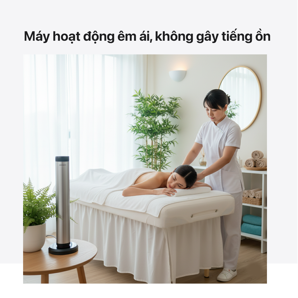 Máy khuếch tán hương AP30 vận hành êm ái, tạo sự yên tĩnh