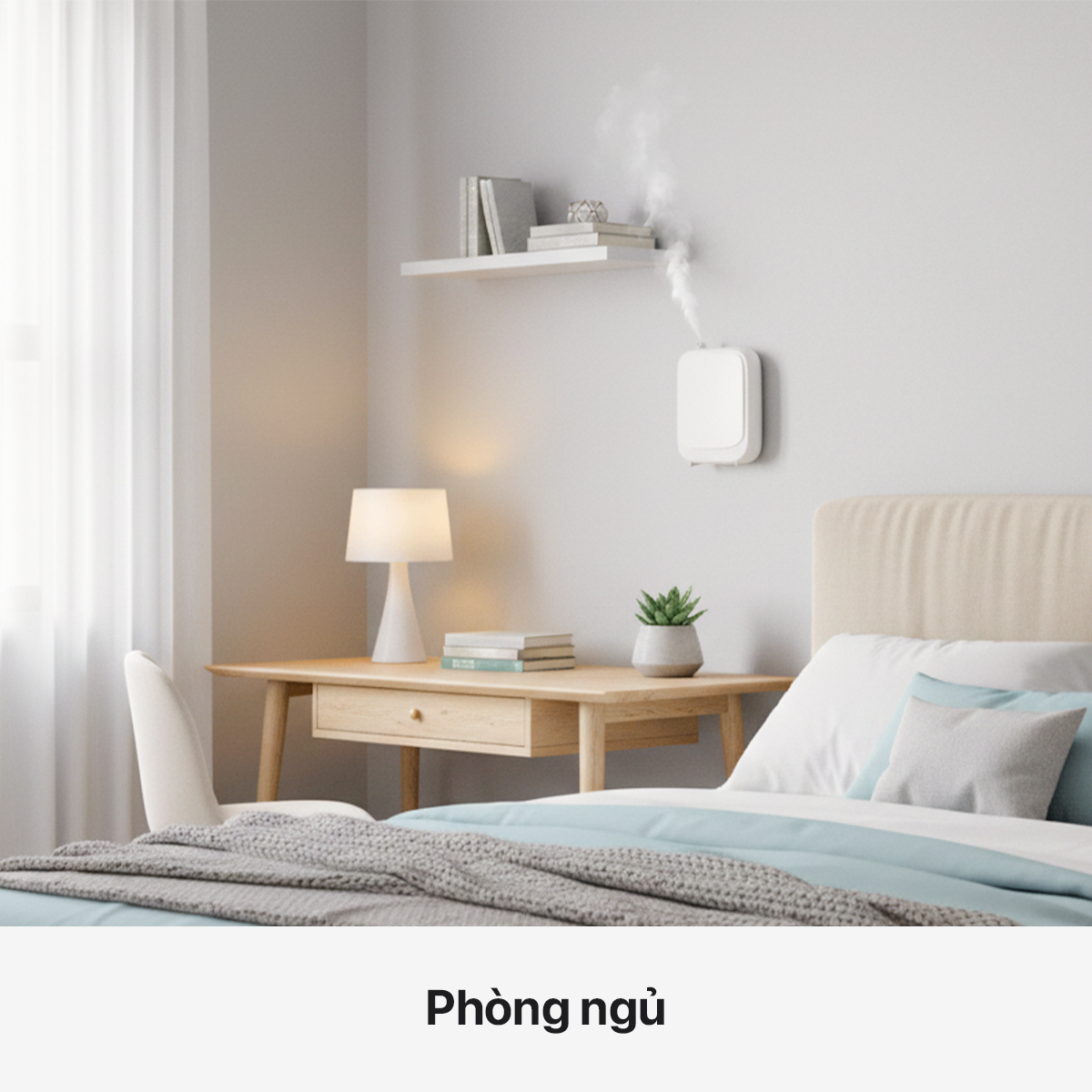 Aikomi Horeca cho thuê máy khuếch tán hương AP10 uy tín đặt tại phòng ngủ