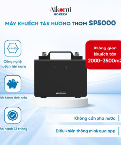 Máy khuếch tán hương thơm SP5000 máy khuếch tán hương SP5000 phủ hương toàn diện cho không gian rộng 3200m² Công nghệ phun sương nano giúp mùi hương lan tỏa sâu trong không gian Điều khiển máy khuếch tán hương SP5000 thông qua Bluetooth của Smartphone Bình chứa máy khuếch tán SP5000 lên đến 1,5L duy trì hương thơm cả ngày Hệ thống HVAC đảm bảo mùi hương lan tỏa khắp không gian đồng đều Máy hoạt động êm ái trong không gian rộng lớn như hội trường lớn Aikomi Horeca cho thuê máy khuếch tán mùi hương SP5000 uy tín Máy khuếch tán SP5000 phù hợp mọi không gian rộng lớn tạo sự thư giãn MÁY KHUẾCH TÁN HƯƠNG THƠM SP5000