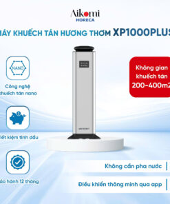 Máy khuếch tán hương thơm XP1000Plus máy khuếch tán hương Máy khuếch tán XP1000PLUS mang lại không gian dễ chịu và sang trọng Máy khuếch tán XP1000PLUS giúp lan tỏa mùi hương toàn diện và ổn định Công nghệ phun sương nano giúp tiết kiệm tinh dầu hiệu quả Máy XP1000PLUS điều khiển từ xa qua Bluetooth và Wifi linh hoạt Máy khuếch tán hương XP1000PLUS có bình chứa dung tích lớn Máy khuếch tán XP1000PLUS có khả năng vận hành siêu êm ái Máy khuếch tán hương XP1000PLUS đặt tại sảnh chờ trung tâm hội nghị Thuê máy khuếch tán XP1000PLUS đặt tại showroom giá hợp lý tại Aikomi Horeca MÁY KHUẾCH TÁN HƯƠNG THƠM XP1000PLUS