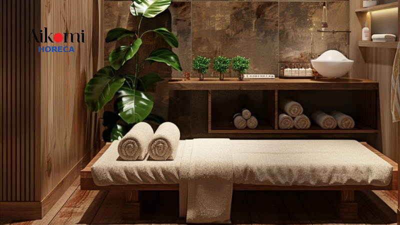 Khu vực phòng trị liệu của spa cần mùi hương nhẹ nhàng