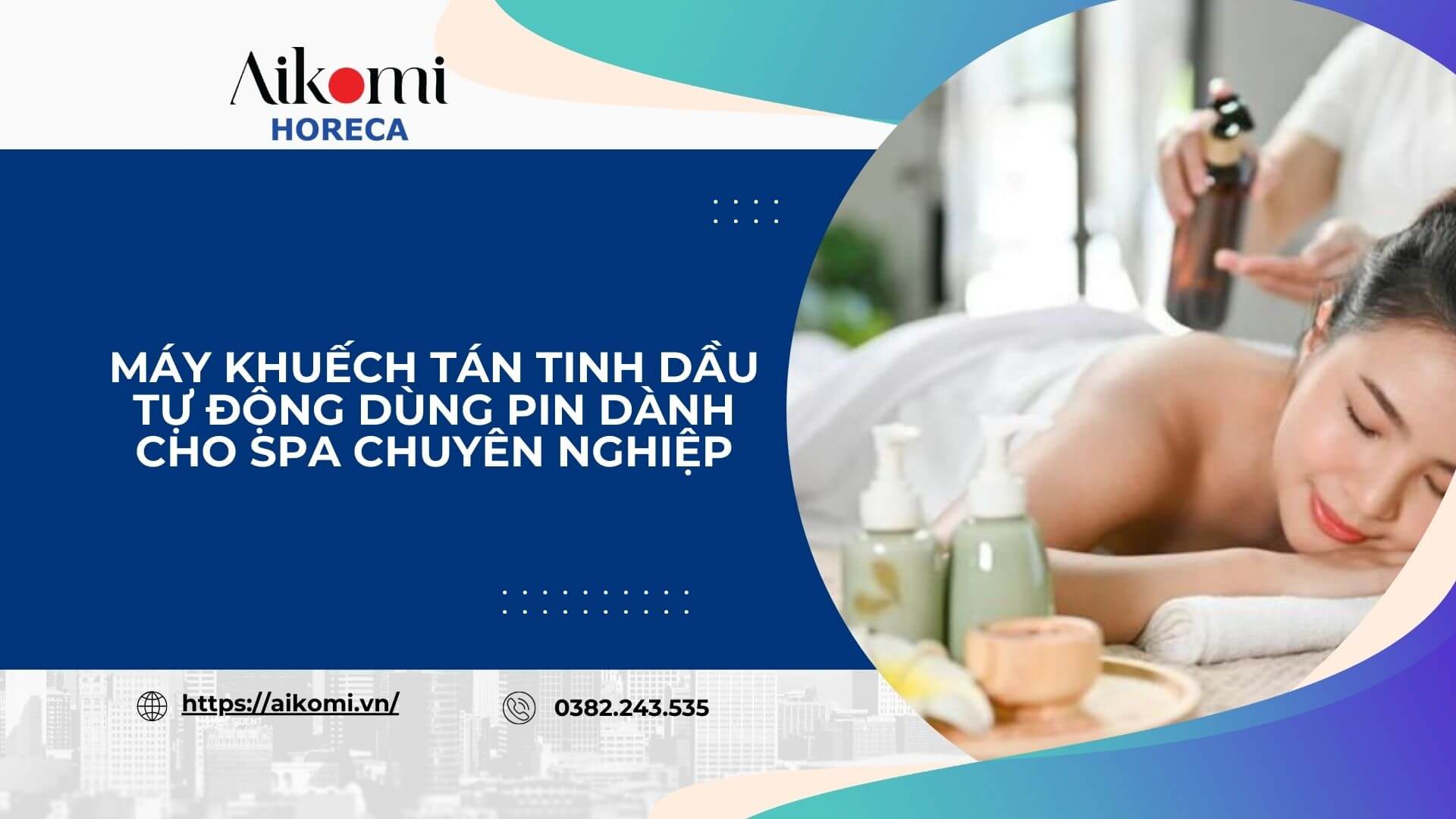 Máy Khuếch Tán Tinh Dầu Tự Động Dùng Pin Dành Cho Spa Chuyên Nghiệp