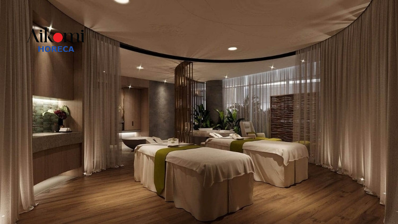 Không gian spa dưới 100m2 sử dụng máy xông tinh dầu công suất lớn