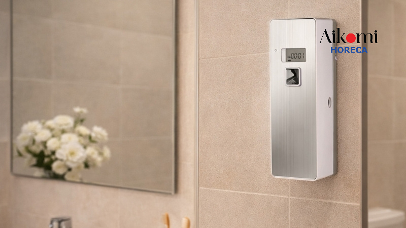 Aikomi Horeca cho thuê máy khuếch tán tinh dầu tự động dùng pin không gian nhỏ